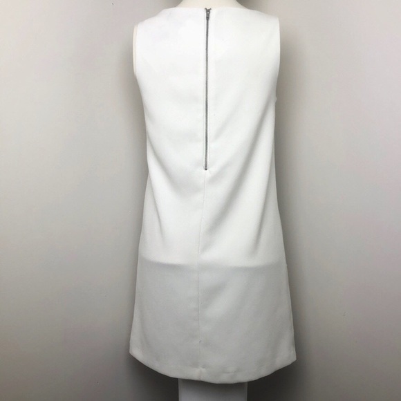 Helmut Lang White Sleeveless Minimalist Shift Dress Size S - Picture 5 of 8